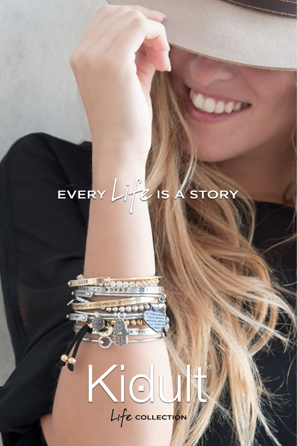 Kidult Bracciale Valigia Viaggio In Acciaio 316L - Diametro 6 Cm, Gioiello Life Collection