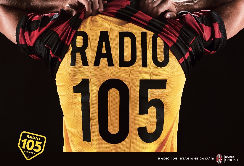 AC Milan e Radio 105 ancora insieme per la stagione 2017/2018