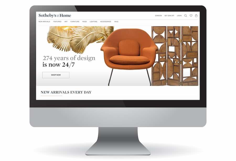 Sotheby's launches Sotheby's Home - expanding the company's presence in the interiors e-commerce space