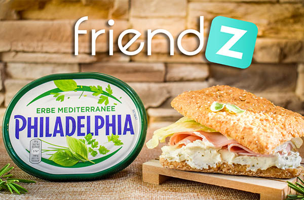 Philadelphia porta  sui social i nuovi  gusti con Friendz