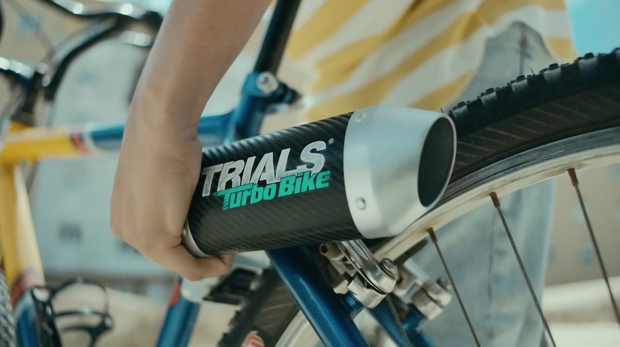 C'è un gadget di Trials Rising che trasforma le biciclette in moto da cross