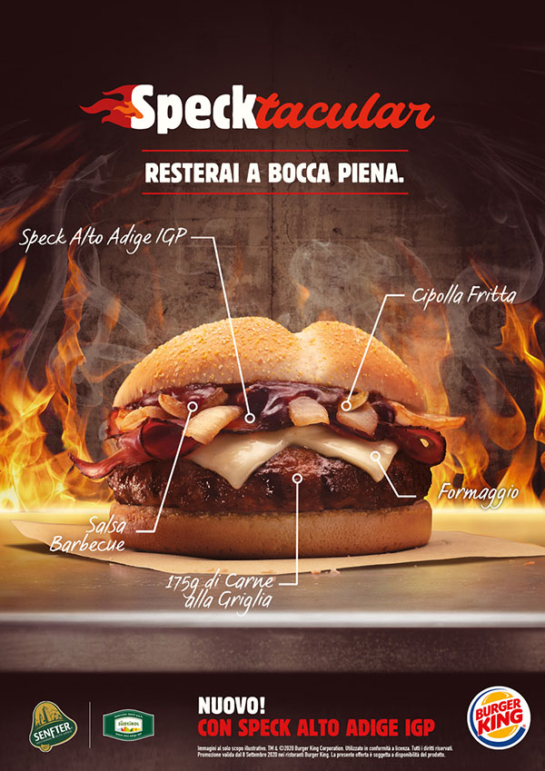 Burger King lancia il panino Specktacular con spot di Leagas