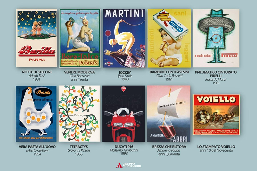Da Mondadori una collezione di 10 storici poster pubblicitari