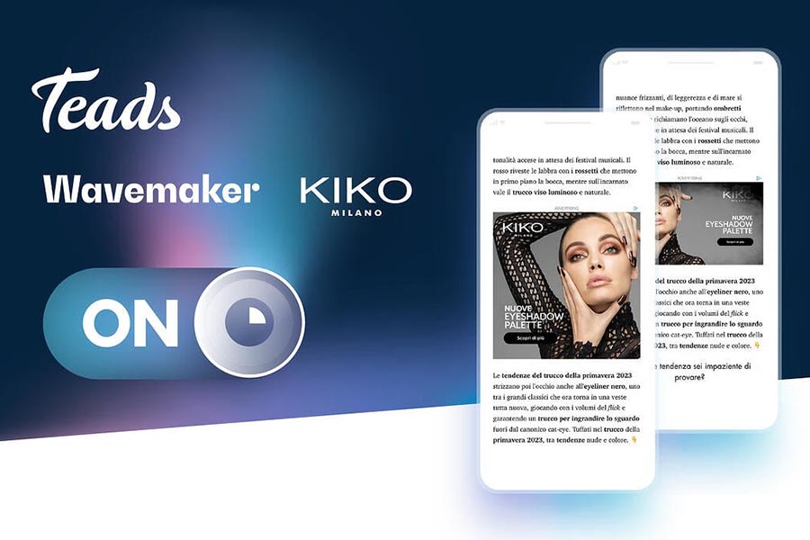 Teads presenta i risultati della campagna di Kiko con Wavemaker che misura l’attenzione degli utenti