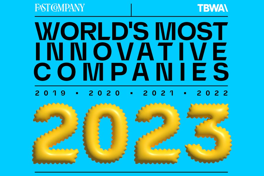 Tbwa among the most innovative companies in the world also in 2023 according to Fast Company 