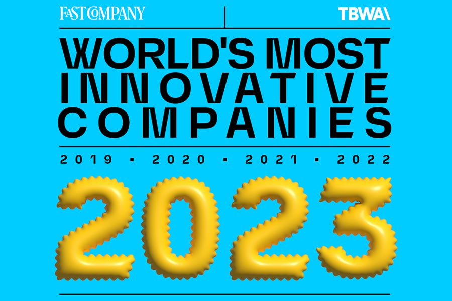 Tbwa among the most innovative companies in the world also in 2023 according to Fast Company