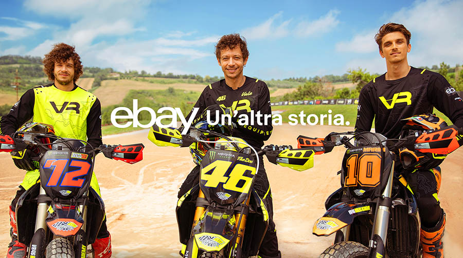 Valentino Rossi protagonista nuovo di eBay