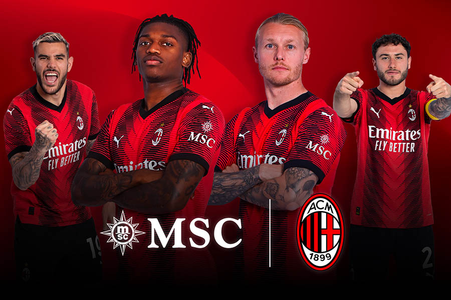 MSC Crociere nuovo sponsor di manica dell'AC Milan