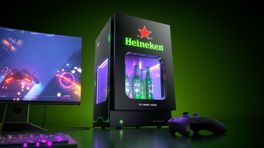 Heineken e Le Pub progettano per i PC gamer un computer con frigo