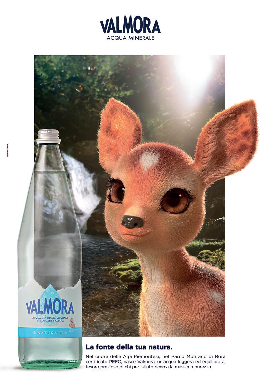 Acqua Valmora sceglie Armando Testa per la nuova pubblicità