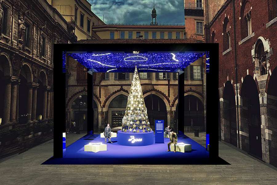 Baci Perugina illumina il cuore di Milano con un'installazione firmata da Dentsu Creative